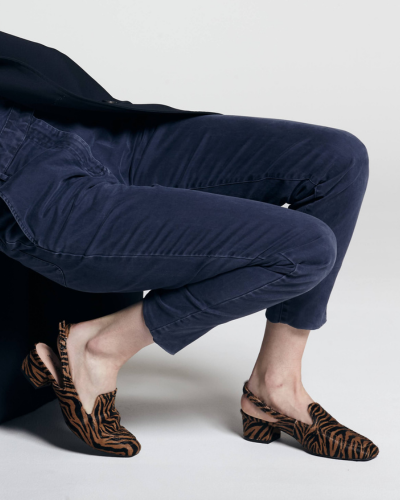 パンプス BOY LEATHER SLINGBACK Lolo Slingback Loafer in Tiger – Gini & Albert